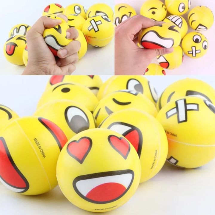 12Pcs%20Expression%20Soft%20Balls%20Funny%20Sponge%20Stress%20Ball%20Squeeze%20Smiley%20Face%20Grimace%20PU%20Foam%20Adolescent%20Adults%20Decompression%20Toys%20-%20Image%204