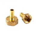 Durable Pipe Fitting PCF Pipe Joint Tube Brass Hose Barb 1/8" 1/4" 3/8" 1/2" FeMale Thread Coupler Connector Adapter PU PE Tube.