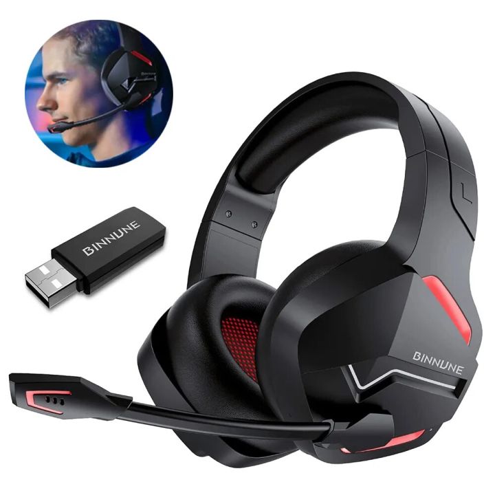 Wireless Gaming Headset with Microphone For PC PS5