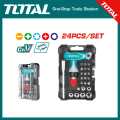 TOTAL TACSD30186 24 Pcs T-handle wrench screwdriver set.