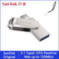 Sandisk Type C OTG USB Flash Drive 128GB Pendrive 128GB 64gb 32gb 256gb 512gb 1TB Pen Drive 3.1 USB Stick Disk on Key Memory. 