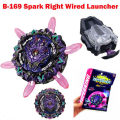 SuperKing Beyblade Burst B-169 Starter Variant Lucifer .Mb 2D & First Urranus Starter + LR String LR (Left & Right Spin) & Weight Damper Grip.