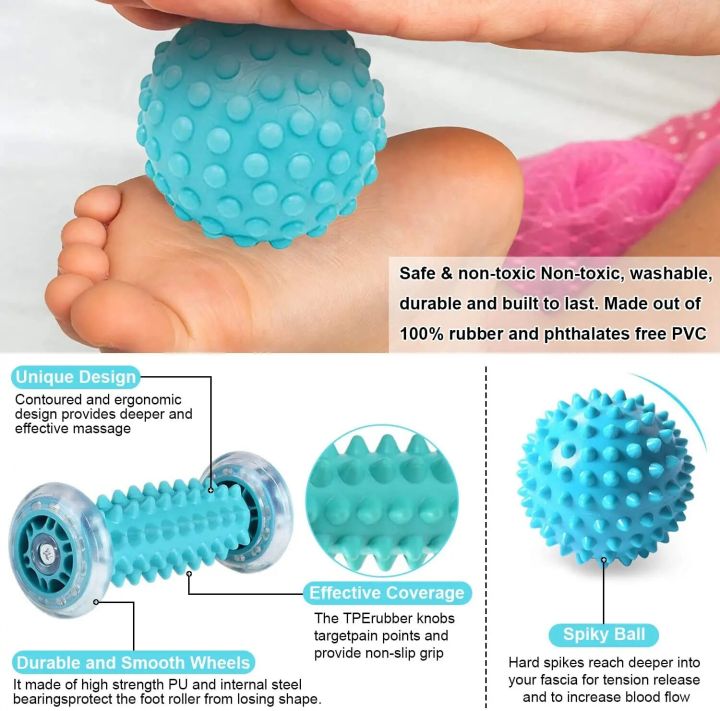 Massage%20Ball,Foot%20Pain%20Therapy%20Kit,Plantar%20Fasciitis,Heel%20Spur,Sore%20Muscles,Back,Arm,Neck,Shoulder,Leg%20Roller,Spike%20Massager%20-%20Image%202
