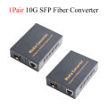 1PCS 10G SFP Media Converter 1 SFP to 1 RJ45 Transceiver 10Gbps Fiber Optic Switch With 10KM/20KM/40KM LC SFP Module. 