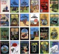 Tintin Comics Paperback Series English - A Set of 24 Books. 