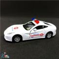 Alloy Die cast Metal 1:32 Scale Rescue Police Toy Car & Ambulance Car Mini Latest Pull & Back Car With Auto Music Gift For Children. 