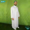 White Color Muslim Clothing Thobe || Korean Micro Torre Fabric Saudi Arab full Sleeve Jubba for Men || White Color Arab Jubba || Premium Jubba || Eid Muslim Jubba Thobe For Men. 