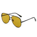 New Fashion Metal Magnificent Women's Sunglasses, Personalized Vanguard Pilot Glasses, 7020. 