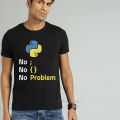 Computer Programming Language Python T Shirt Design For Code Programmer Homme Tee Shirt Crewneck Camiseta.