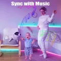 GUSODOR Led Strip Lights  Smart Led Lights for Bedroom Color Changing Led Light Strips Music Sync RGB Led Rope Lights with Remote App Control Led Tape Lights for Room Party Home Decoration. 
