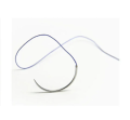 1 Pcs Synthetic Non-Absorbable Suture Blue Monofilament  – Medline 1-0 (3.5 Metric), 90cm | 1/2 Circle Round Body Needle – 30mm. 