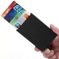 Automatic Stainless Steel Aluminum Credit Card Holder. 