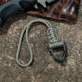 BKKH Emergency High Strength Outdoor Tools Parachute Cord Camping Hiking Paracord Keychain Lanyard Key Ring. 