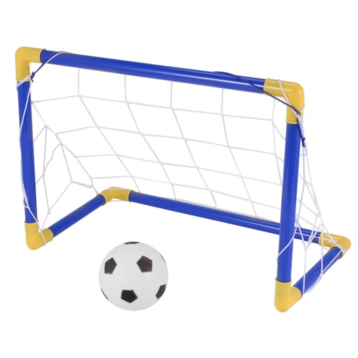 Indoor Mini Folding Football Soccer Ball Goal Post Net Set+Pump