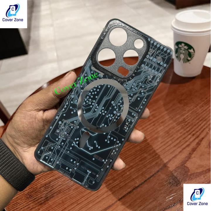 For Tecno Spark 10 Pro KI7 Phone Case Magsafe 3D Glaze Print With