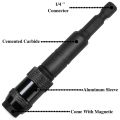 2 Pack Pivoting Bit Tip Holder, Magnetic 1/4inch Hex Shank (Black).