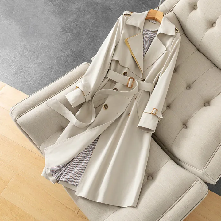 Korean%20Double%20ed%20Trench%20Coat%20Women%20Office%20Lady%20Notched%20Collar%20Full%20Sleeve%20Overcoat%20With%20Belt%20Elegant%20Long%20Chic%20Outerwear%20-%20Image%204