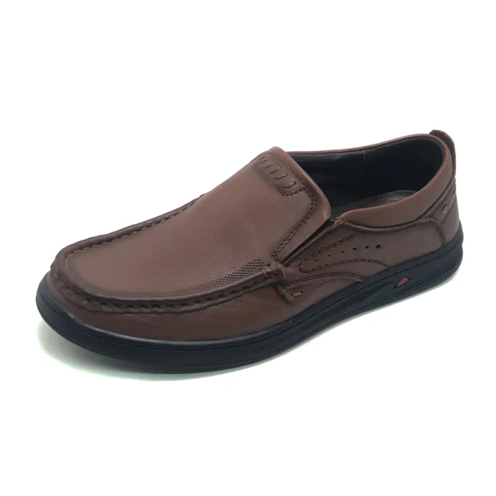 Bay Casual Leather Shoe for Men - Black Color