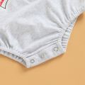 Emmababy-Toddler Baby Boys Casual Romper, Stripe Star Letter Printed Short Sleeve Round Neck Triangle Bodysuit. 