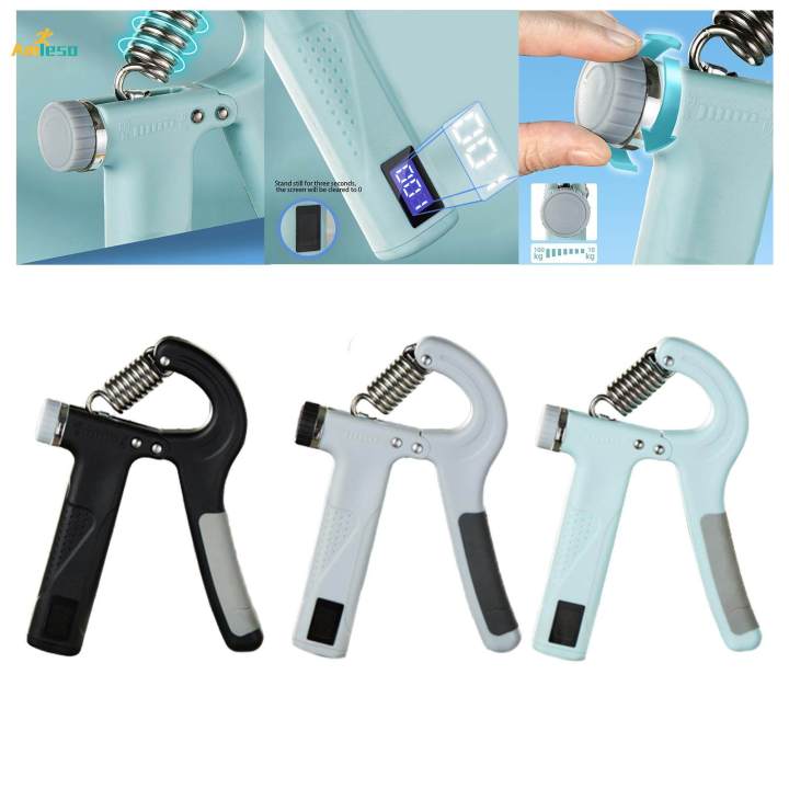 Hand Grip Strengthener with Counter Forearm Exercise Adults Finger Exerciser