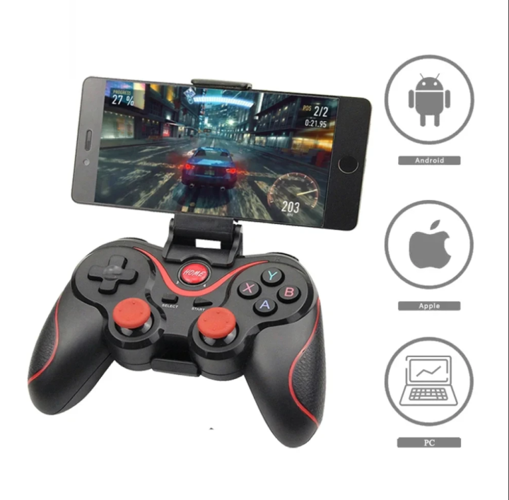 TV box bracket rocker is suitable for BT3.0 controller Bluetooth wireless game controller X3/T3 wireless joystick game IOS Android mobile phone computer tablet