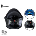 SMS Pelion Half Face Helmet for Women | ABS Strong Body, Soft Foam Interior, Wind-Proof Leather Lining, Ladies V-Cut Design, Visor Supported Motorcycle & Cycling Helmet.