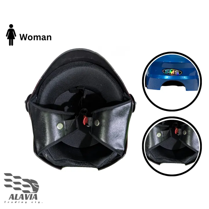 SMS%20Pelion%20Half%20Face%20Helmet%20for%20Women%20%7C%20ABS%20Strong%20Body,%20Soft%20Foam%20Interior,%20Wind-Proof%20Leather%20Lining,%20Ladies%20V-Cut%20Design,%20Visor%20Supported%20Motorcycle%20&%20Cycling%20Helmet%20-%20Image%209