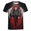 Lucifer T-shirt Men Women Summer Fashion Casual Short Sleeve 3D Lucifer Printed T-shirt Harajuku Streetwear Plus Size T Shirts. 