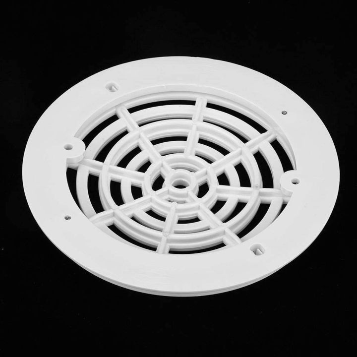 8Inch%20Pool%20Main%20Drain%20Cover%20the%20Top%20Grate%20Bottom%20Mounting%20Plates%20White%20Replacement%20Pool%20Drain%20Cover%20Pool%20Outlet%20Cover%20-%20Image%203