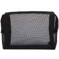Black Mesh Makeup Bag See Through Zipper Pouch Travel Cosmetic and Toiletries Organizer Bags Pack of 6(S,M,L).