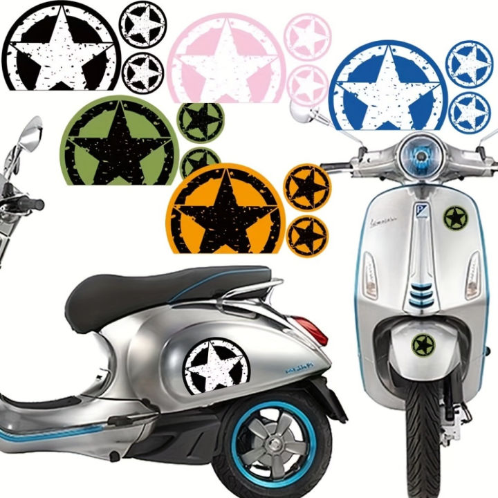 For VESPA Motorcycle Helmet Car Body Stickers Moto Accessories Waterproof  GTS GTV LX LXV Sprint Primavera 125 150 200 250 300