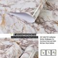 Self Adhesive white Marble Vinyl Wallpaper (5x2 feet) Furniture Decorative Film Waterproof Wall Stickers. 
