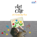 Art & Craft Book – (36/27 Sheets Total) – with 12 Color paper inside – DIY Activity Book for Kids – Drawing, Cutting, School Projects, Creative Fun. 