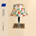 Cartoon Print Baby Bucket Hats Cute Toddler Fisherman Caps Spring Summer Kids Boys Girls Sun Hat 2-5Y.