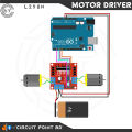 L298N Motor Driver Module H-Bridge Dual Motor Driver For RC Project-RC Car/LFR/Stepper motor L298N Expansion Board 4.5-16V DC For Arduino Electronics Circuitry & Parts.. 