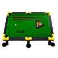 Billiards Snooker Game Table with Full Set of Billiard Balls, 2 Cues, Triangle Family Game for Kids.