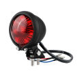 Motorcycle LED Rear Tail Light Brake Stop Lamp Moto LED Tail Light for Chopper Cafe Black. 