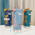 Insulated Hot Cold Water Bottle Termos Large Capacity Cup Stainless Steel Drink Bottles Sport Travel Vacuum Flask Thermal 1100ml.
