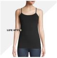 Womens Round Neck Camisole Tank Top-Breathable Cotton Stretch Spaghetti Strap Top for Ladies From Bazar Guru BD. 