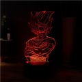 【Hey my home】Novelty 3D Illusion Lamp Dragon Ball Kakarotto RGB 7 Color Acrylic LED  Bedside Holiday Gift Drop Shipping. 