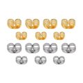 100Pcs/Lot Stainless Steel Gold Color Butterfly Scrolls Ear Post For Jewelry Making DIY Blocked Caps Studs Earring Backs Stopper.