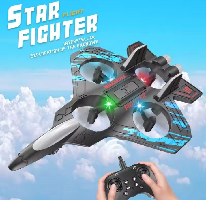 R/C Aircraft Fighter Jet Drone Aerial Fighter Multi-Function Star Flight Remote Control Hobby