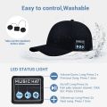 Tinzzi Wireless Bluetooth Headset Baseball Cap with Speaker Outdoor Music Baseball Hat Headset with Mic Handsfree Headphone for Running Sports. 