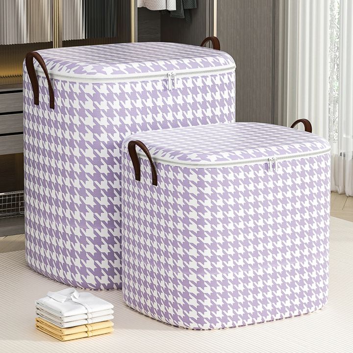 1pc%20Large%20Capacity%20Clothes%20Storage%20Bag,Four%20colors,Foldable%20Dustproof%20Bag,Handle%20Folding,Clothes,Blankets,Toys%20Storage%20-%20Image%202