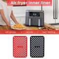 ARELENE Reusable Silicone Air Fryer Liners for Ninja Foodi Dual Air Fryer DZ201, Non-Stick Air Fryer Accessories Parchment Paper. 