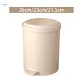 Trash Can with Lid Decorative Waste Bin for Bathroom Indoor Home Office. 