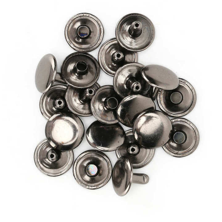 Craft Rivet 200 Sets Double Cap Round Stud Nail Iron Jeans Button ...