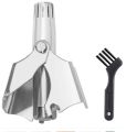 Stainless Steel Manual Men's Nose Hair Trimmer, Washable Portable Nose Hair Trimmer.