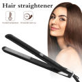 Ubeator -2.2CM/4.3CM Panel LED Display Hair Straightener Flat Iron Hair Curler Wave Straightening Iron Salon Tool-537-Orange/Black. 