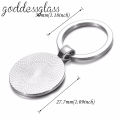 New Colorful Life of Tree Beauty glass cabochon keychain Bag Car key chain Ring Holder Charms keychains gift.